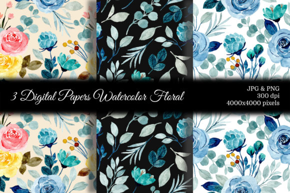 Elevating Creative Projects with Seamless Pattern Floral Watercolor 83