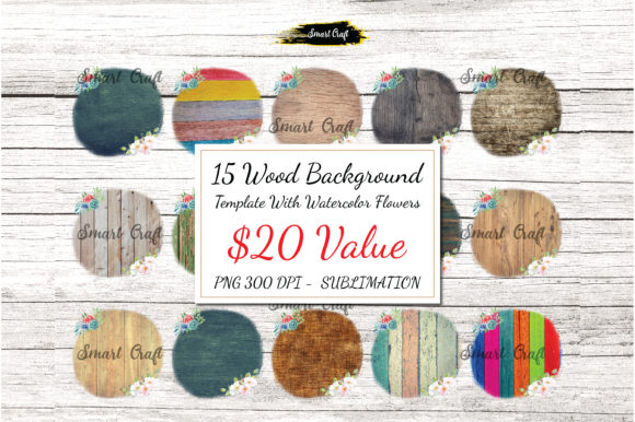 Elevating Physical Products with the 15 Floral Wood Backgrounds Bundle