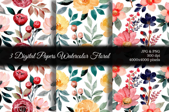 Evaluating Seamless Pattern Floral Watercolor 76 for Digital Design Projects