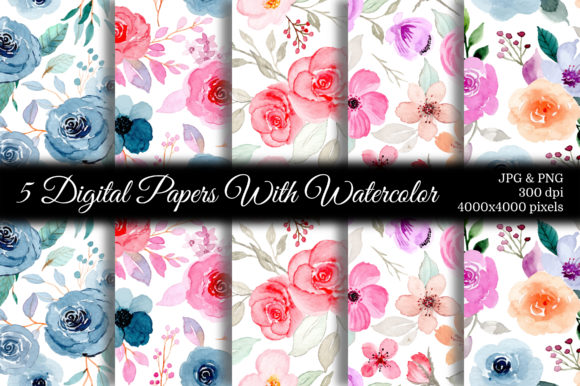 Evaluating Seamless Pattern Floral Watercolor 94 for Digital Design