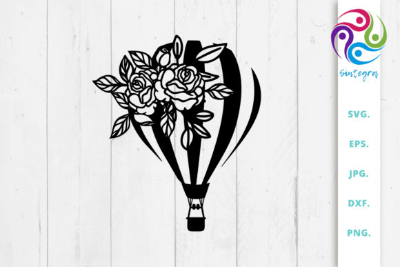 Floral Hot Air Balloon SVG File: A Guide for Crafters and Designers