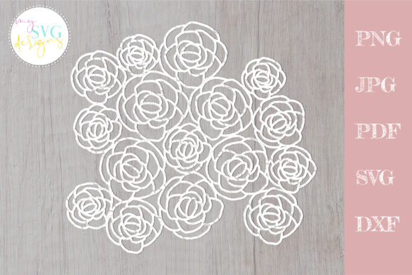 Floral Lace and Roses SVG for Creative Projects