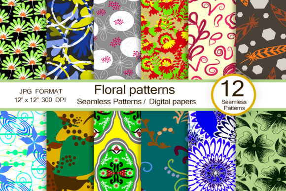 Floral Patterns and Scrapbook Papers for Modern Creative Projects