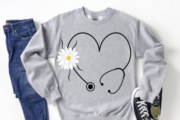Floral Stethoscope SVG and Flower Daisy Svg: Creative Solutions for Nursing Apparel and Decor