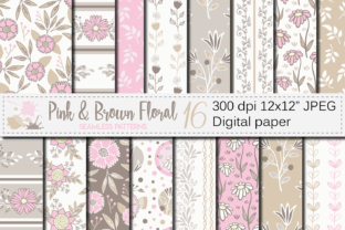 Pink and Brown Floral Seamless Patterns: Strategic Assets for Visual Branding and Product Design
