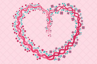 Pink Floral Heart Shaped with Feminine Aesthetics: A Comprehensive Guide to Versatile Vector Design