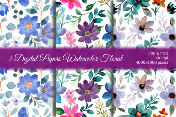 Seamless Pattern Floral Watercolor 56: Technical Specifications and Creative Applications