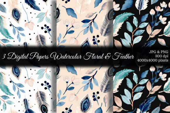 Seamless Pattern Floral Watercolor 75: Design Versatility