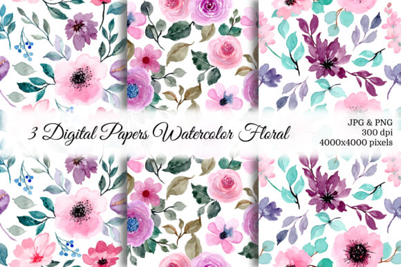 Strategic Application of Seamless Pattern Floral Watercolor 39 in Digital Design