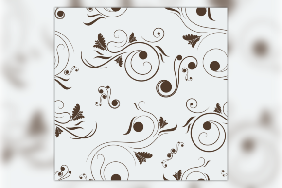 Unlocking Creative Potential with Editable Vintage Floral Swirl Seamless Patterns