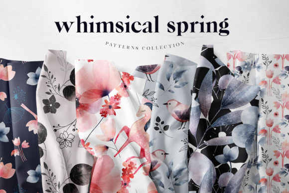 Whimsical Floral Digital Paper Pack